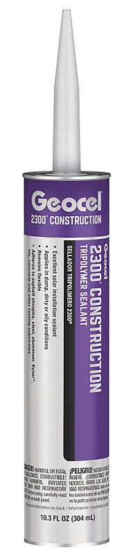 Geocel 2300 Series GC66104 Construction Tripolymer Sealant, Brown, 10.3 fl-oz Cartridge, 1/EA