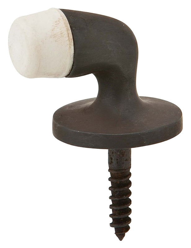 Schlage Ives Series 430MB10B Door Stop, 1-1/4 in Dia Base, Brass, Bronze