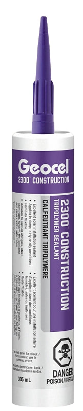 Geocel 2300 Series GC66855 Construction Tripolymer Sealant, Bronze, 10.3 oz Cartridge