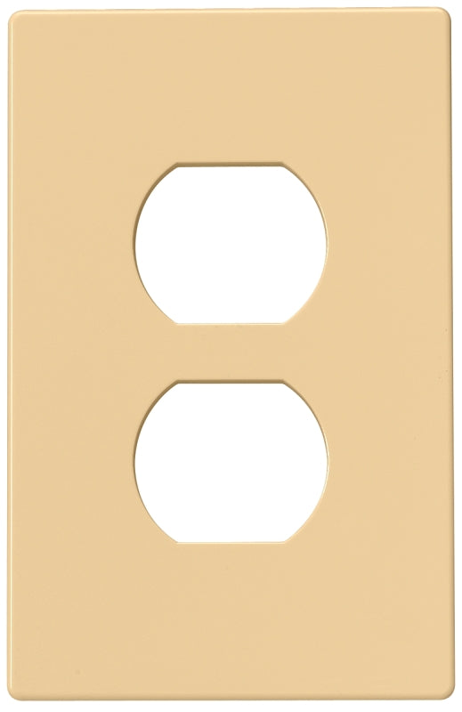 Eaton Wiring Devices PJS8V Wallplate, 4-1/2 in L, 2-3/4 in W, 1 -Gang, Polycarbonate, Ivory, High-Gloss