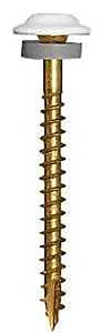 GRK Fasteners 120660 Cabinet Screw, 2-1/2 in L, Low-Profile, Washer Head, Star Drive, Zip-Tip Point, Stainless Steel