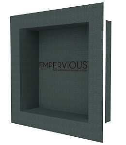 Emser Tile Empervious Series ZGBN1616F Shower Recess Niches, Fiberglass/XPS Foam, 16 in W, 16 in H
