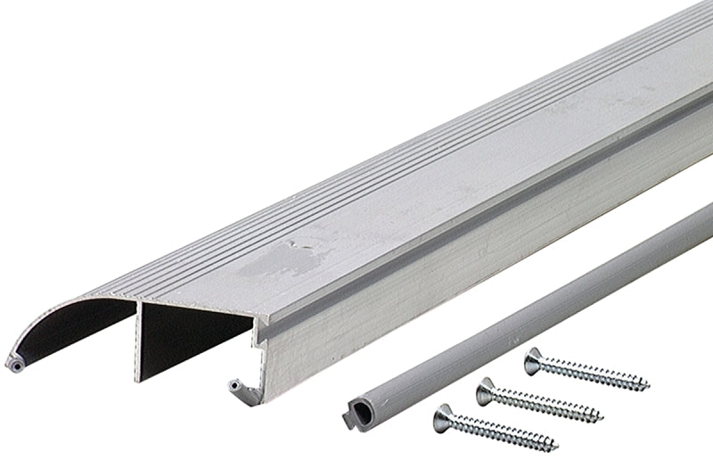 M-D TH153 69698 Bumper Threshold, 72 in L, 4 in W, Aluminum, Mill
