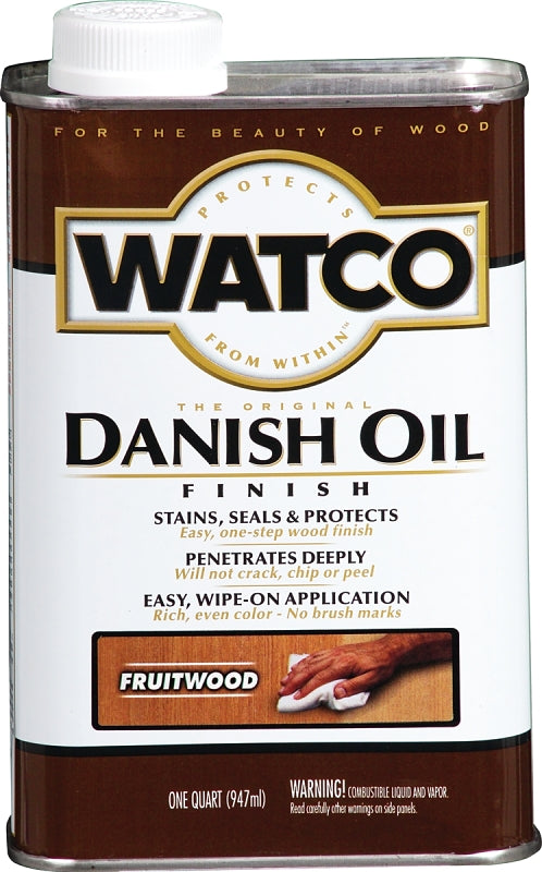 Watco 65441 Danish Oil, Fruitwood, Liquid, 1 qt, Can