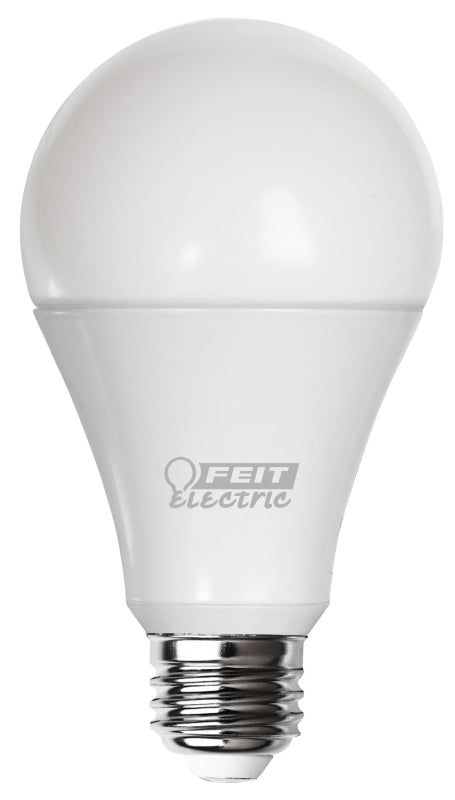 Feit Electric OM150DM/830/LED LED Bulb, General Purpose, A21 Lamp, 150 W Equivalent, E26 Lamp Base, Dimmable, White