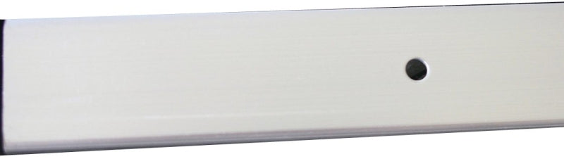 M-D 70201 Edge Moulding with Screw, 96 in L, 15/16 in W, Aluminum, Silver, Anodized