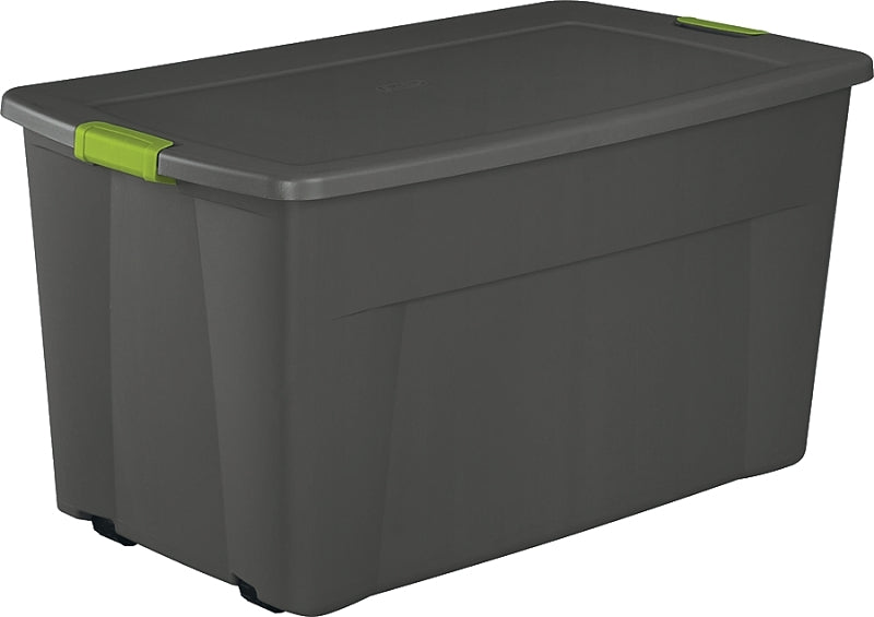 Sterilite 19483V04 Wheeled Tote, Plastic, Gray, 36-5/8 in L, 21 in W, 19-1/2 in H