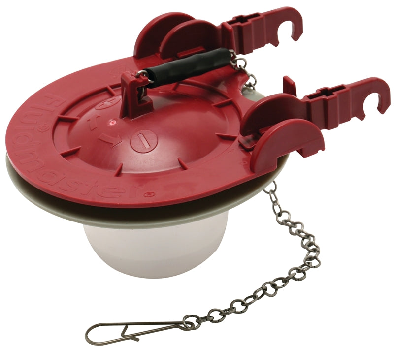 Fluidmaster 5403 Flapper, Specifications: Adjustable, Universal Type, Rubber, Red