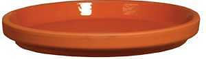 BCI German Terracotta 801688 Waterproof Saucer, 5-1/2 in W, Clay, Red