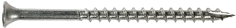 Simpson Strong-Tie S10300DB1 Screw, #10 Thread, 3 in L, Coarse Thread, Bugle Head, Square Drive, Type 17 Point, Steel