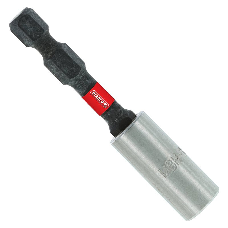 Diablo DBH300B Drive Bit Holder, 3 in L, 1/4 in Shank, Hex Shank