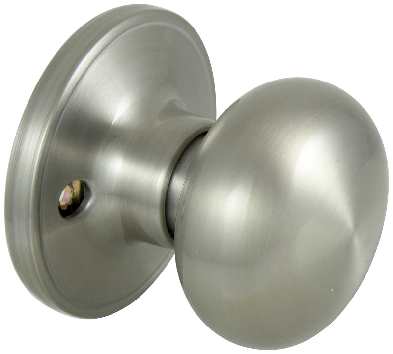 ProSource Dummy Knob, TF Design, 1-3/8 to 1-3/4 in Thick Door, Stainless Steel, 65.7 mm Rose/Base