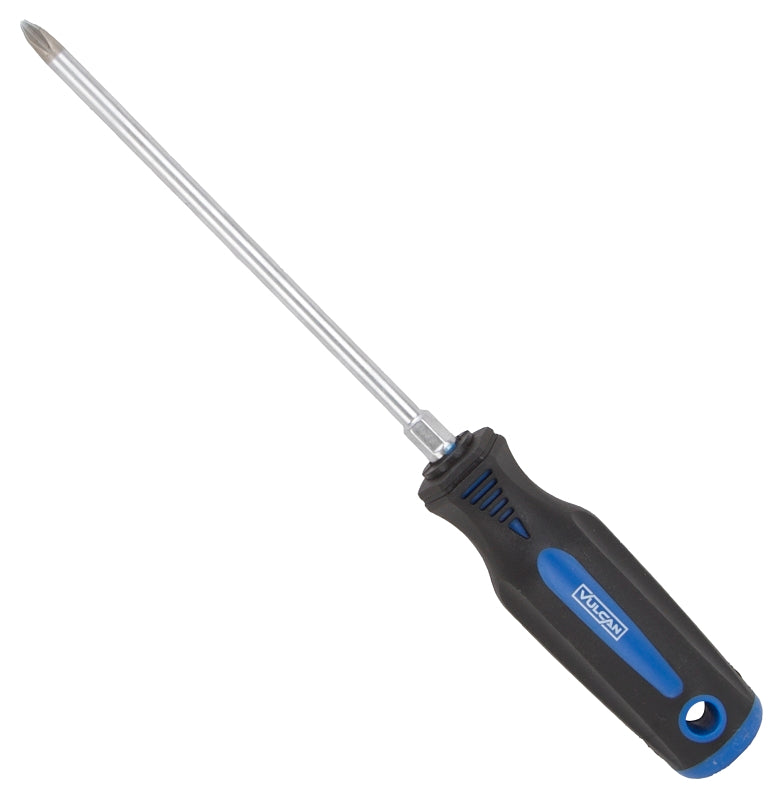 Vulcan Screwdriver, #2 Drive, Phillips Drive, 10-1/4 in OAL, 6 in L Shank