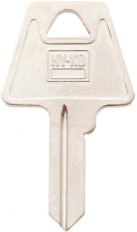 Hy-Ko 11010AM3 Key Blank, Brass, Nickel, For: American Cabinet, House Locks and Padlocks