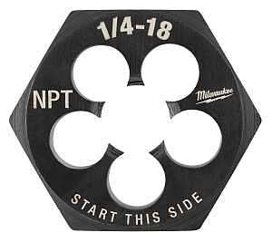 Milwaukee 49-57-5391 Threading Die, 1/4-18 Thread, NPT Thread, HCS