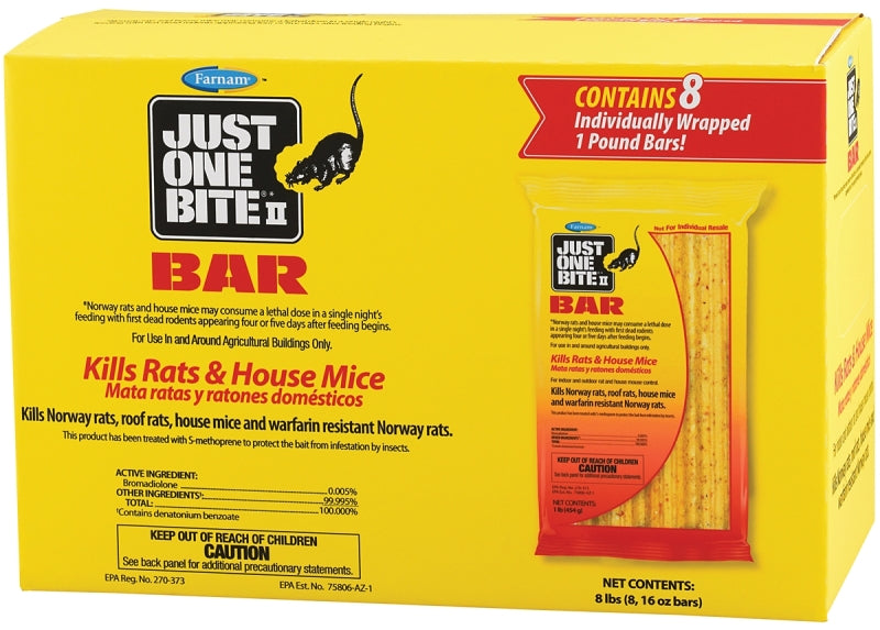 Starbar 100504295 Mouse Killer, 8 lb Bait, Brown/Yellow