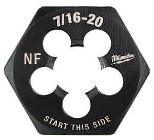 Milwaukee 49-57-5357 Threading Die, 7/16-20 Thread, Fine Thread, HCS