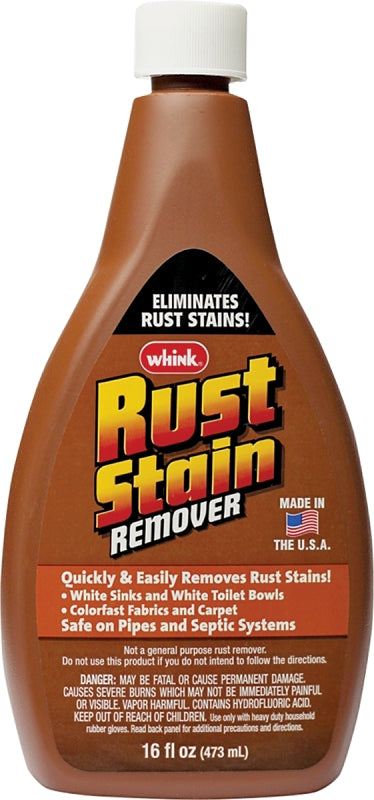 Whink 01291 Rust and Stain Remover, 16 oz, Liquid, Acrid
