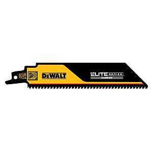 DEWALT ELITE SERIES DWAR6108CT-1 Reciprocating Saw Blade, 1 in W, 6 in L, 8 TPI, Carbide Cutting Edge