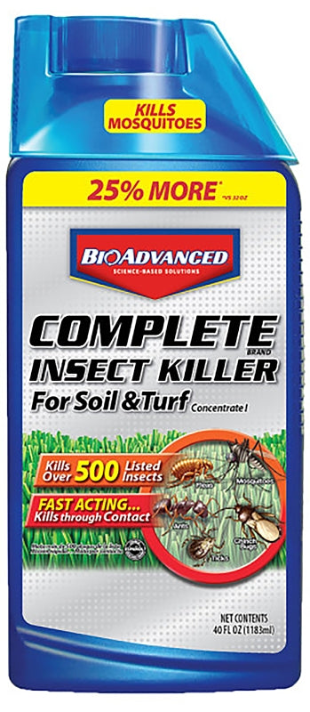 BioAdvanced Complete 700377A Brand Insect Killer, Spray Application, Building Foundations, Lawns, 40 oz