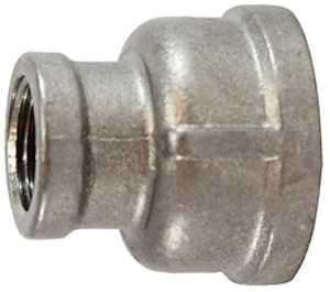 Anderson Metals 62446BAG Reducing Coupling, 1-1/4 x 1 in, FNPT, 304 Stainless Steel