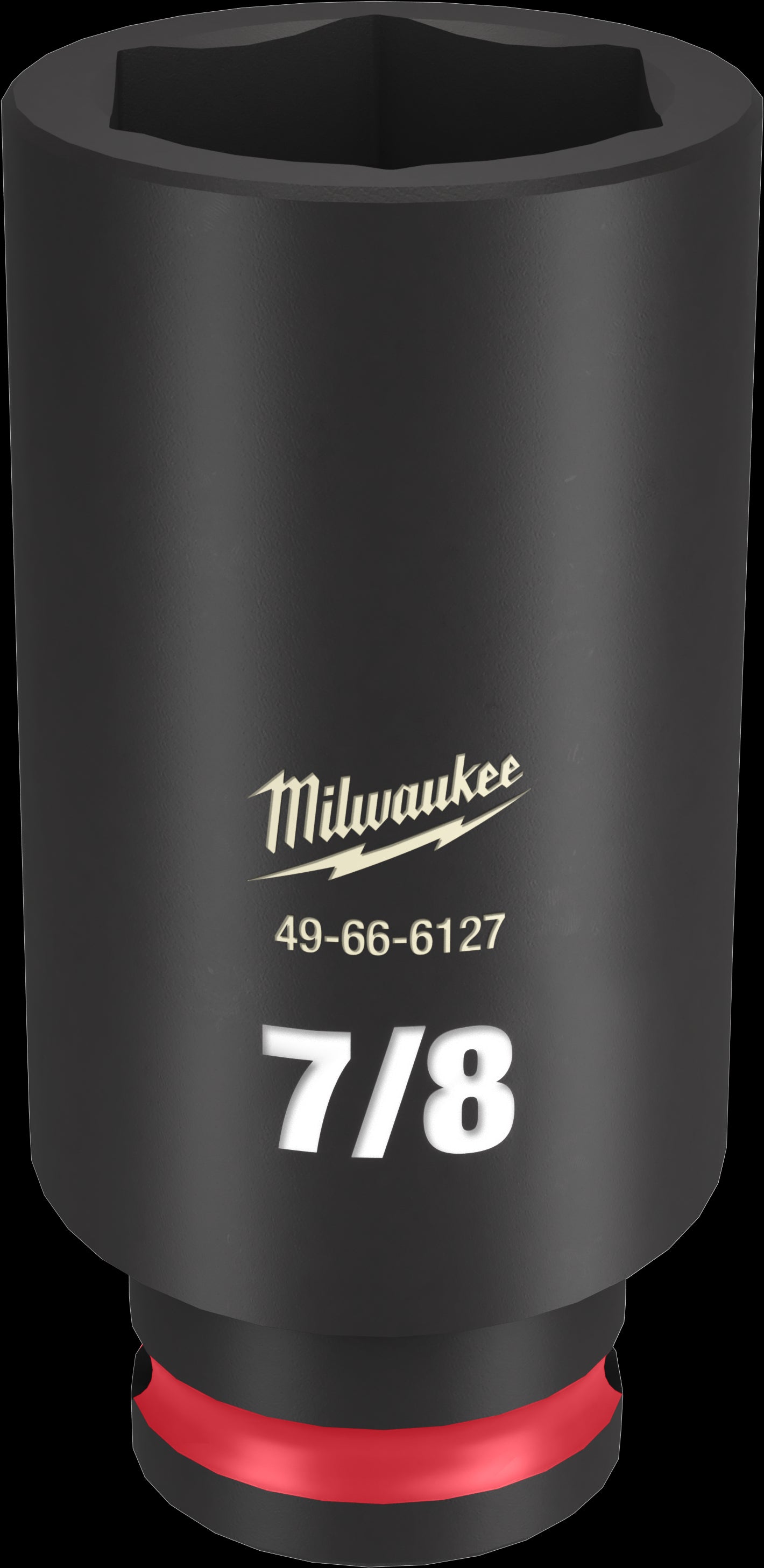 Milwaukee SHOCKWAVE Impact Duty Series 49-66-6127 Deep Impact Socket, 7/8 in Socket, 3/8 in Drive, Square Drive