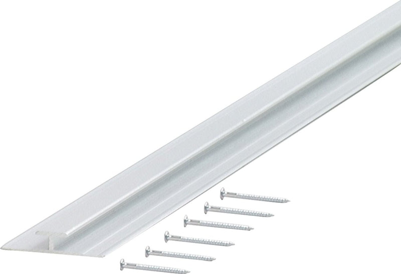 M-D 67167 Moulding Divider, 1-3/8 in W, Aluminum, Silver