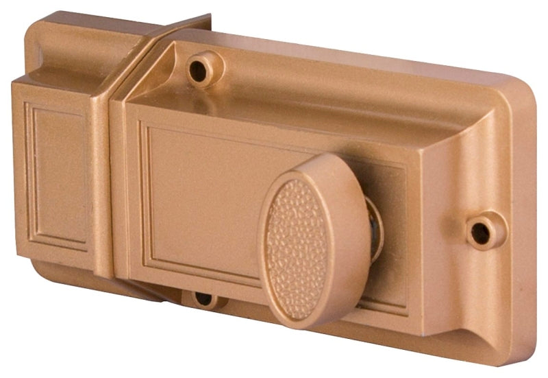 ProSource 6224497-PS Rim Deadbolt, Keyed Different Key, Brass, Brass, Kwikset Keyway, 1-2-3/8 in Thick Door