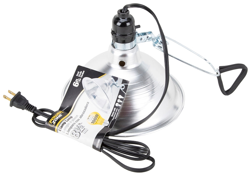 PowerZone ORCL050506B Clamp Light lamp, Plug In Power Supplies, Clamp Lights Lamp, Aluminum