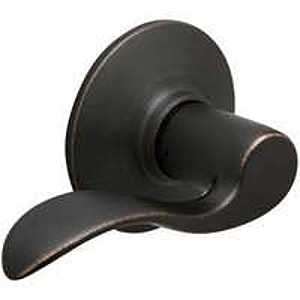 Schlage F Series F170V ACC 716 LH Left Hand Dummy Lever, Mechanical Lock, Aged Bronze, Metal, Residential, Left Hand