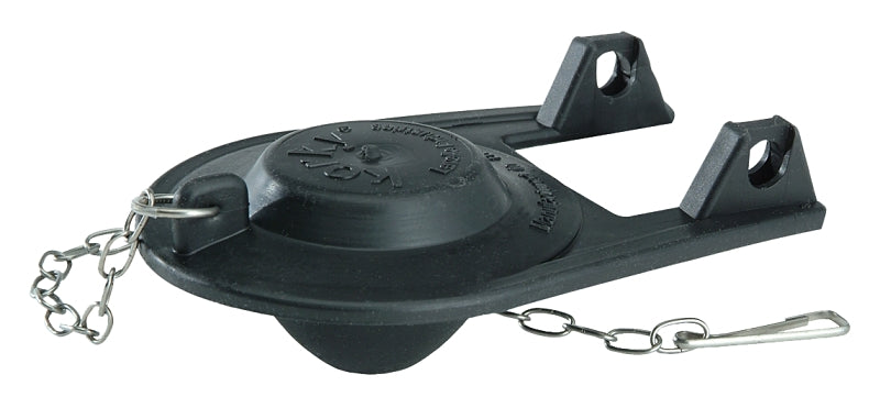 Korky 0054BP Toilet Flapper, Rubber, Black, For: 2 in Plastic Flush Valves