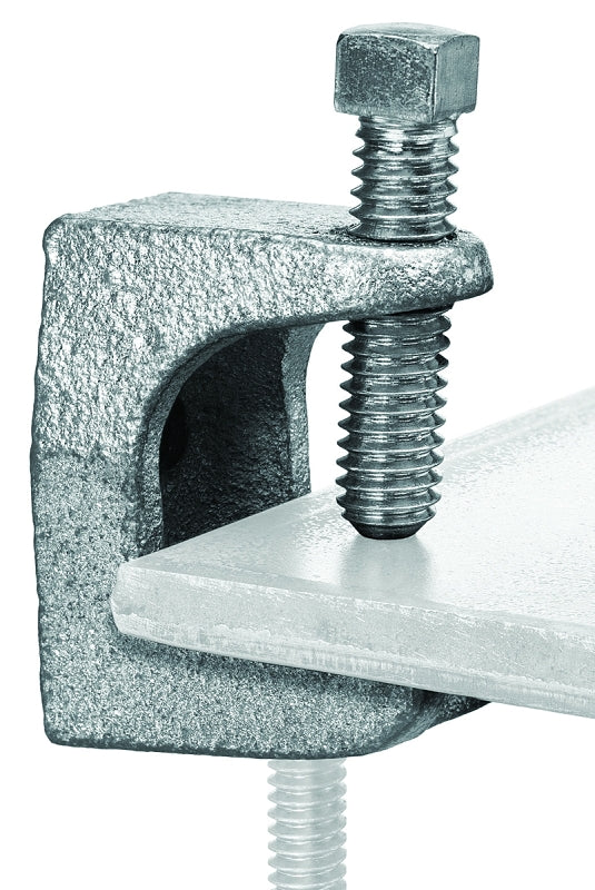 SuperStrut Z502-10 Beam Clamp, Iron, Silver, Electro-Plated