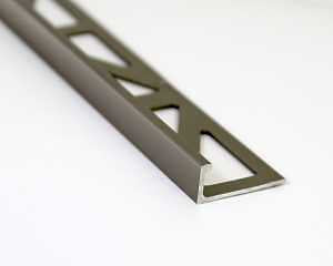 Emser Tile Signature Series ZBL300-446-10025-1 Edge Protector Trim, Aluminum, Titanium Bronze