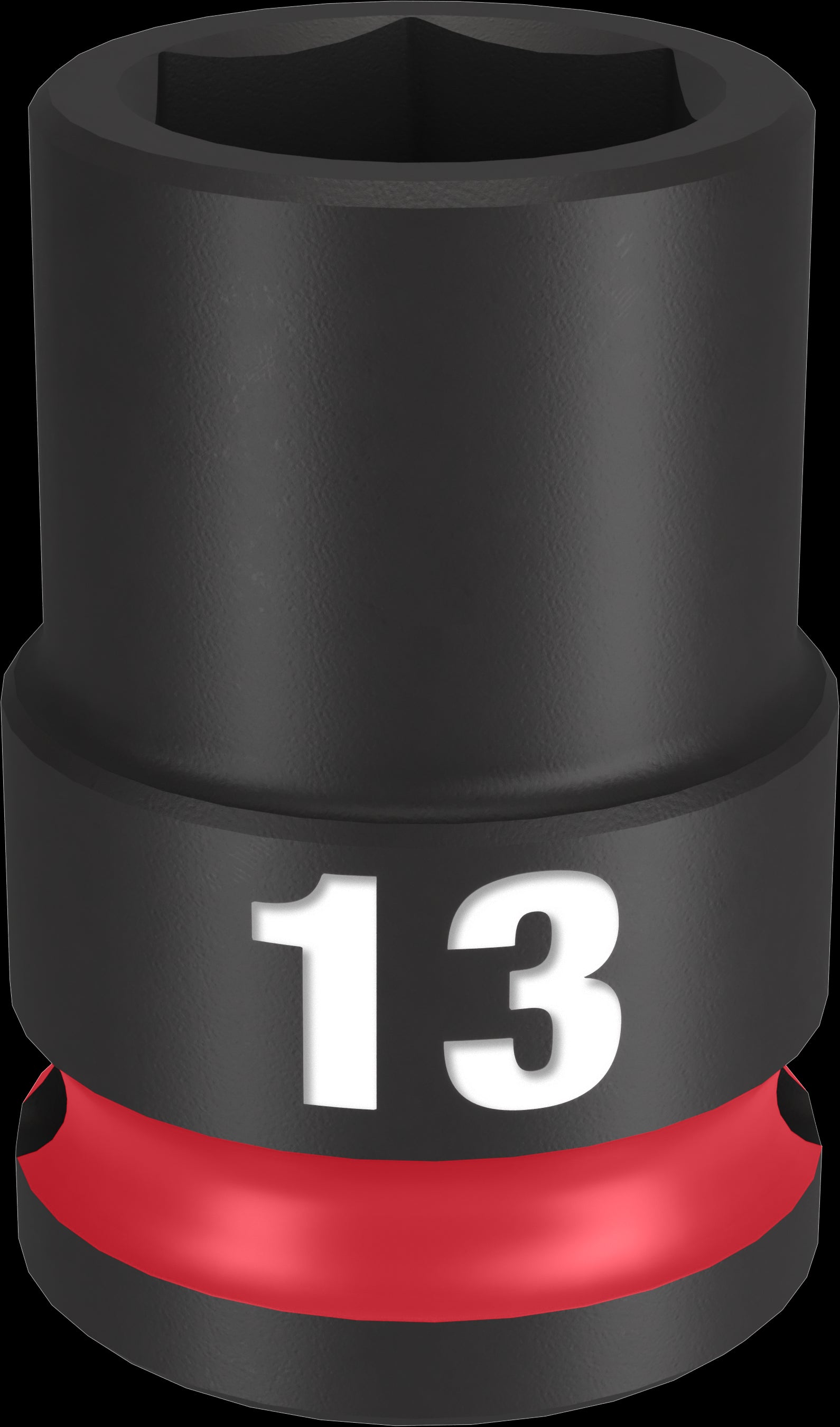 Milwaukee SHOCKWAVE Impact Duty Series 49-66-6137 Shallow Impact Socket, 13 mm Socket, 3/8 in Drive, Square Drive