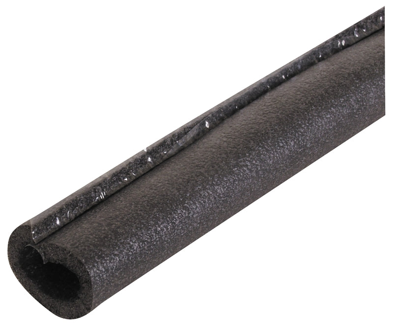 Tundra 51181T Pipe Insulation, 1-1/8 in ID x 2-1/8 in OD Dia, 6 ft L, Polyolefin, Charcoal