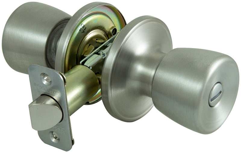 ProSource Privacy Lockset, Tulip Design, Stainless Steel