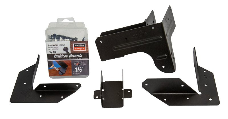 Simpson Strong-Tie Outdoor Accents SD10112DBBR50 Connector Screw, #10 Thread, 1-1/2 in L, Serrated Thread, Hex Head