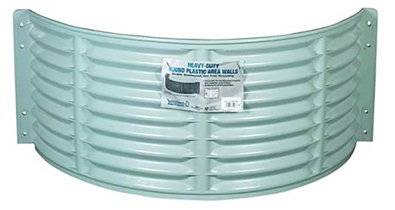 Amerimax 75208 Area Wall, 16 in L, 37 in W, 18 in H, Plastic