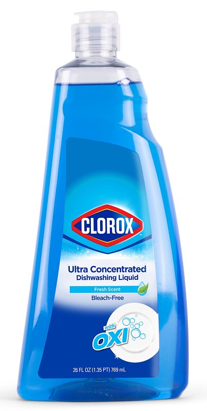 Clorox BBP0018 Dish Soap, 26 oz Bottle, Liquid, Fresh Scent