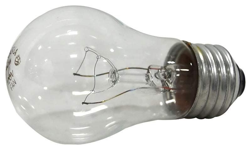 Sylvania 10036 Incandescent Bulb, 40 W, A15 Lamp, Medium E26 Lamp Base, 430 Lumens, 2850 K Color Temp