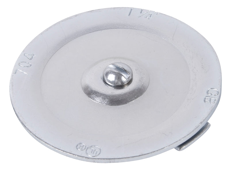 Gardner Bender KO704 Knockout Seal, Steel, Silver, Galvanized