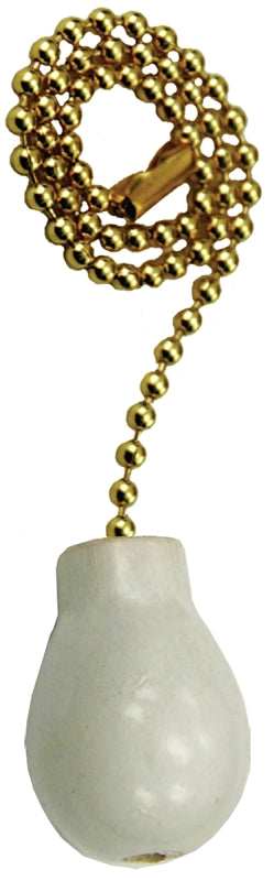 FA63 WHITE FAN PULL WHITE WOOD