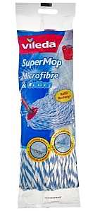 Vileda SuperMop 153040 Mop Refill, Cotton/Microfiber