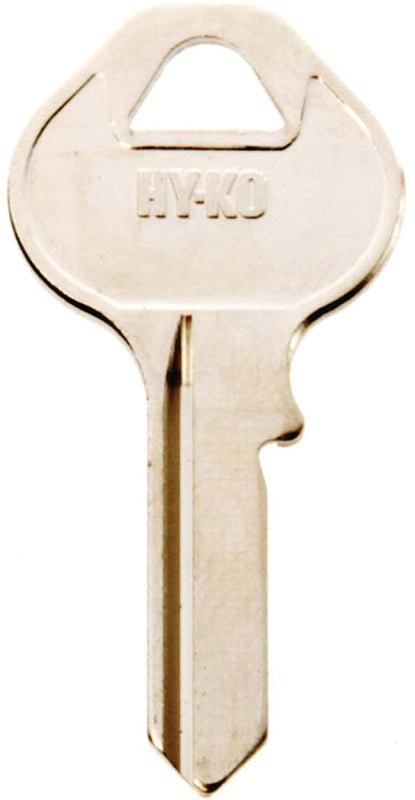 Hy-Ko 11010M11 Key Blank, Brass, Nickel, For: Master Locks and Padlocks