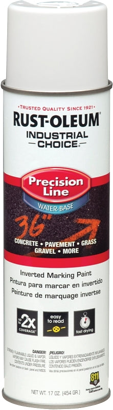 Rust-Oleum 203039 Inverted Marking Spray Paint, White, 17 oz, Can