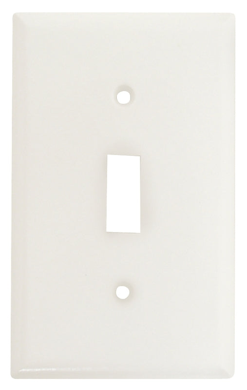 WALL PLATE TOGGLE 1GANG WHITE