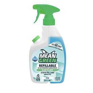 Mean Green 394174 Glass Cleaner, 28 oz Bottle, Liquid, Fresh, Blue