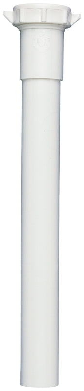 Plumb Pak PP944W Pipe Extension Tube, 1-1/4 x 1-1/4 in, 6 in L, Slip-Joint, Plastic, White