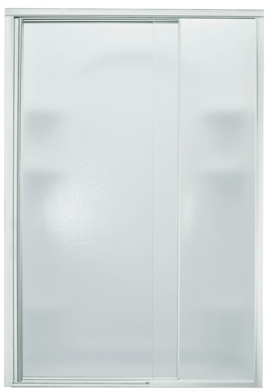 Sterling 1500D-48S Shower Door, Tempered Glass, Textured Glass, Framed Frame, Aluminum Frame