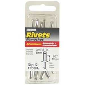 Surebonder FPC68A Pop Rivet, Long, 1/2 in L, Aluminum, 12/BX